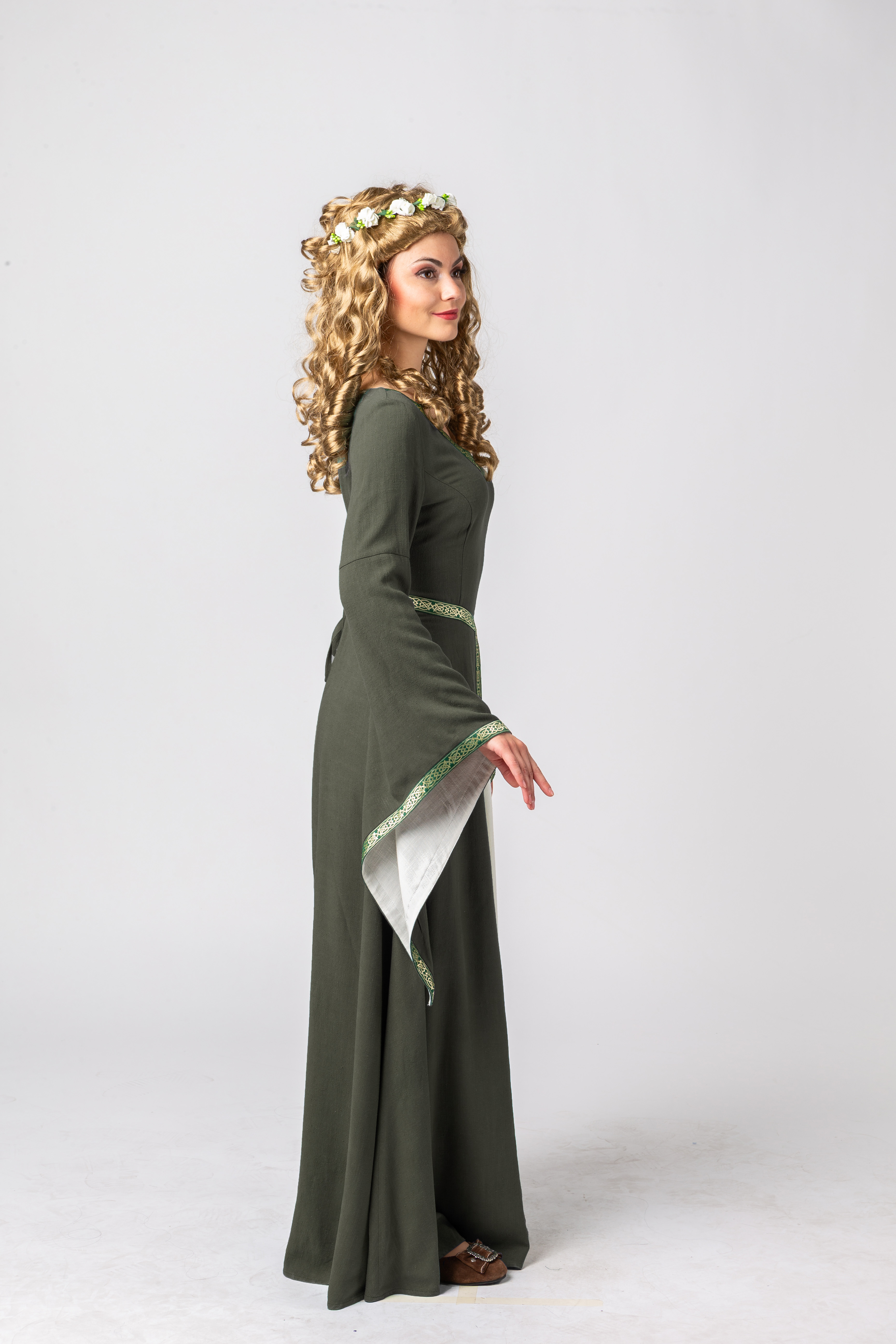 Servante médiévale, vert