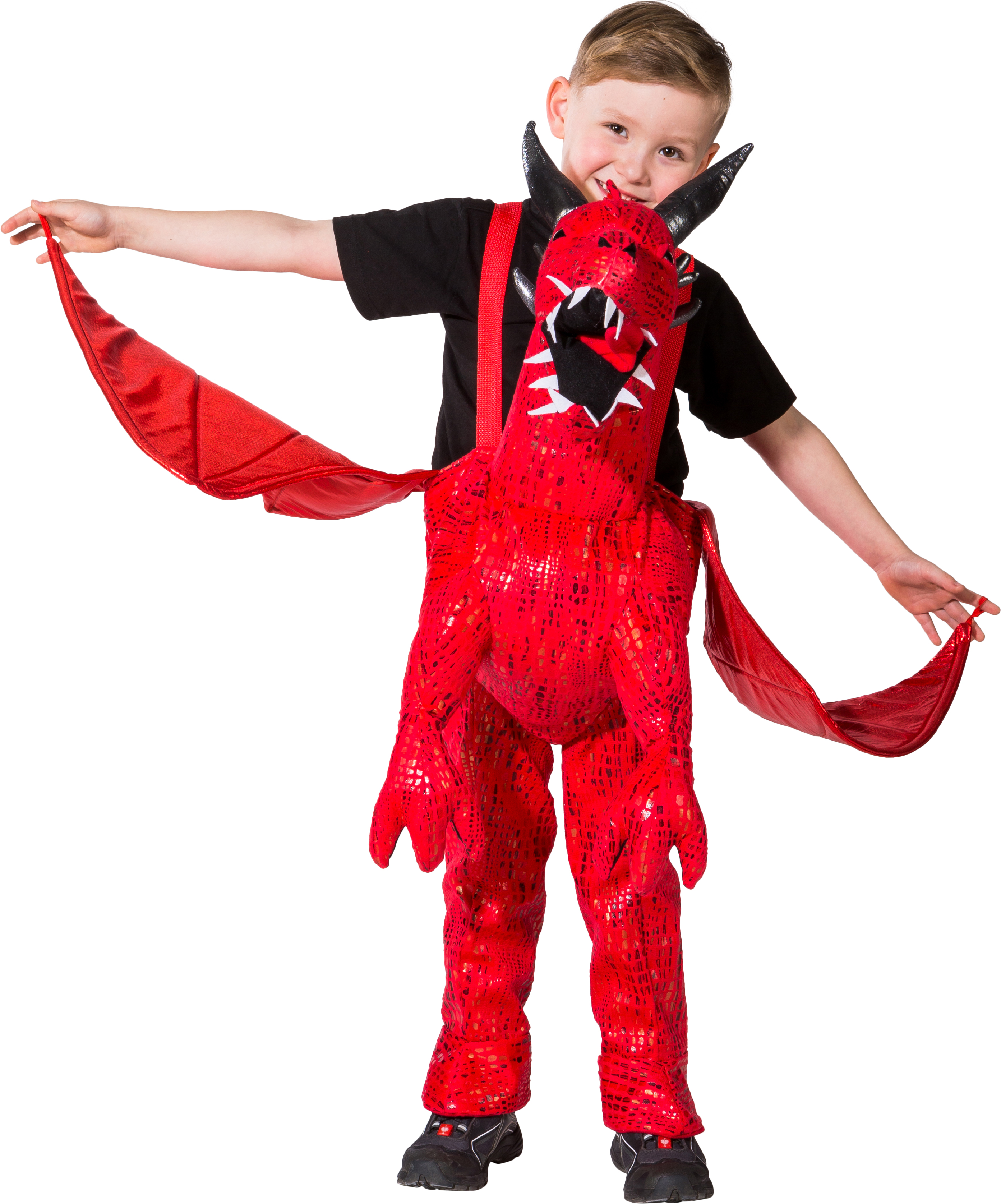Red dragon ride on costume
