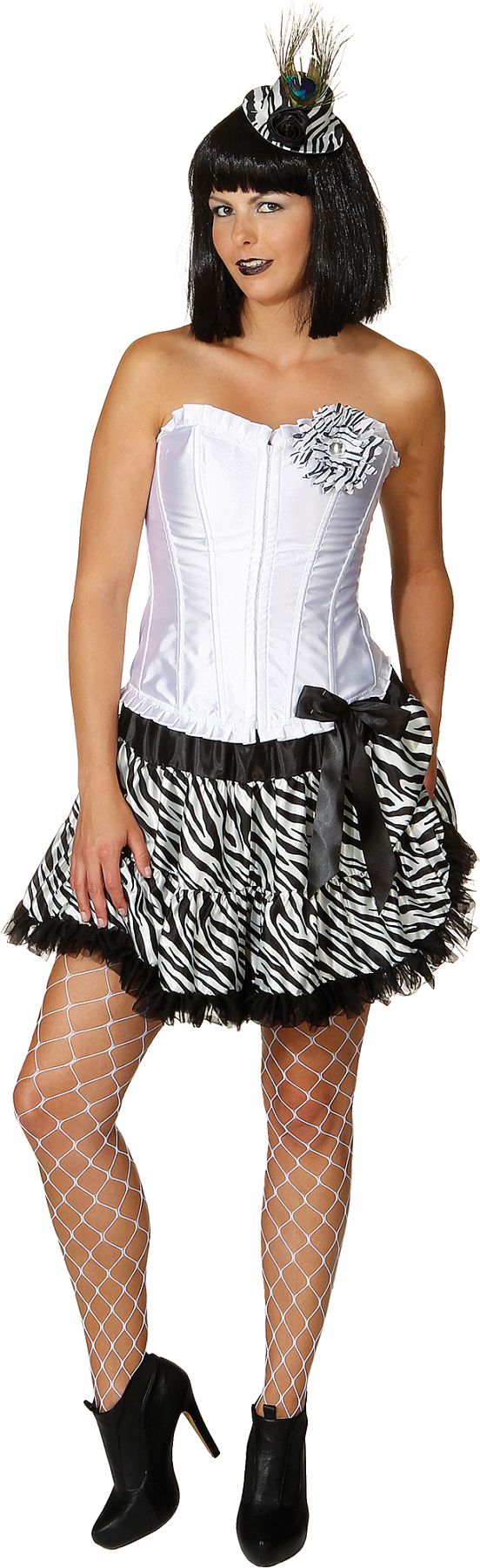 Pettiskirt Zebra-Look 