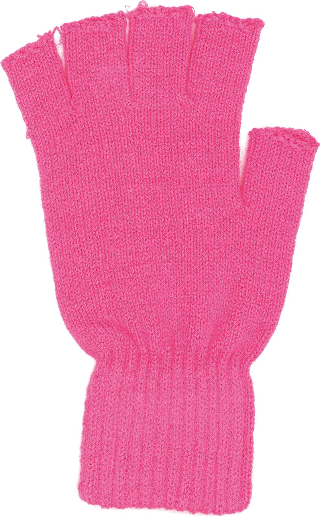 Gloves fingerless, neon-pink