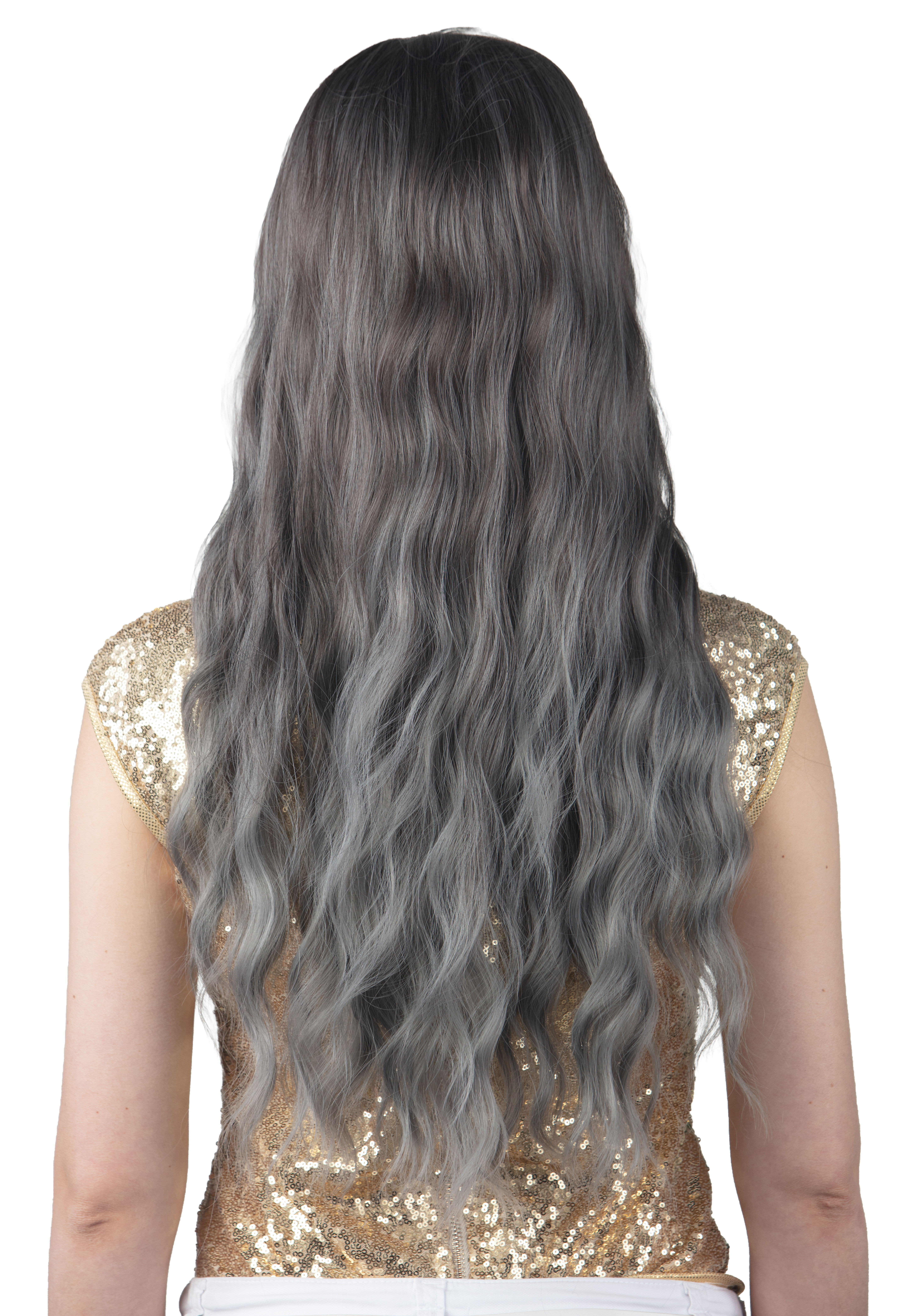 Perruque Batson, gris