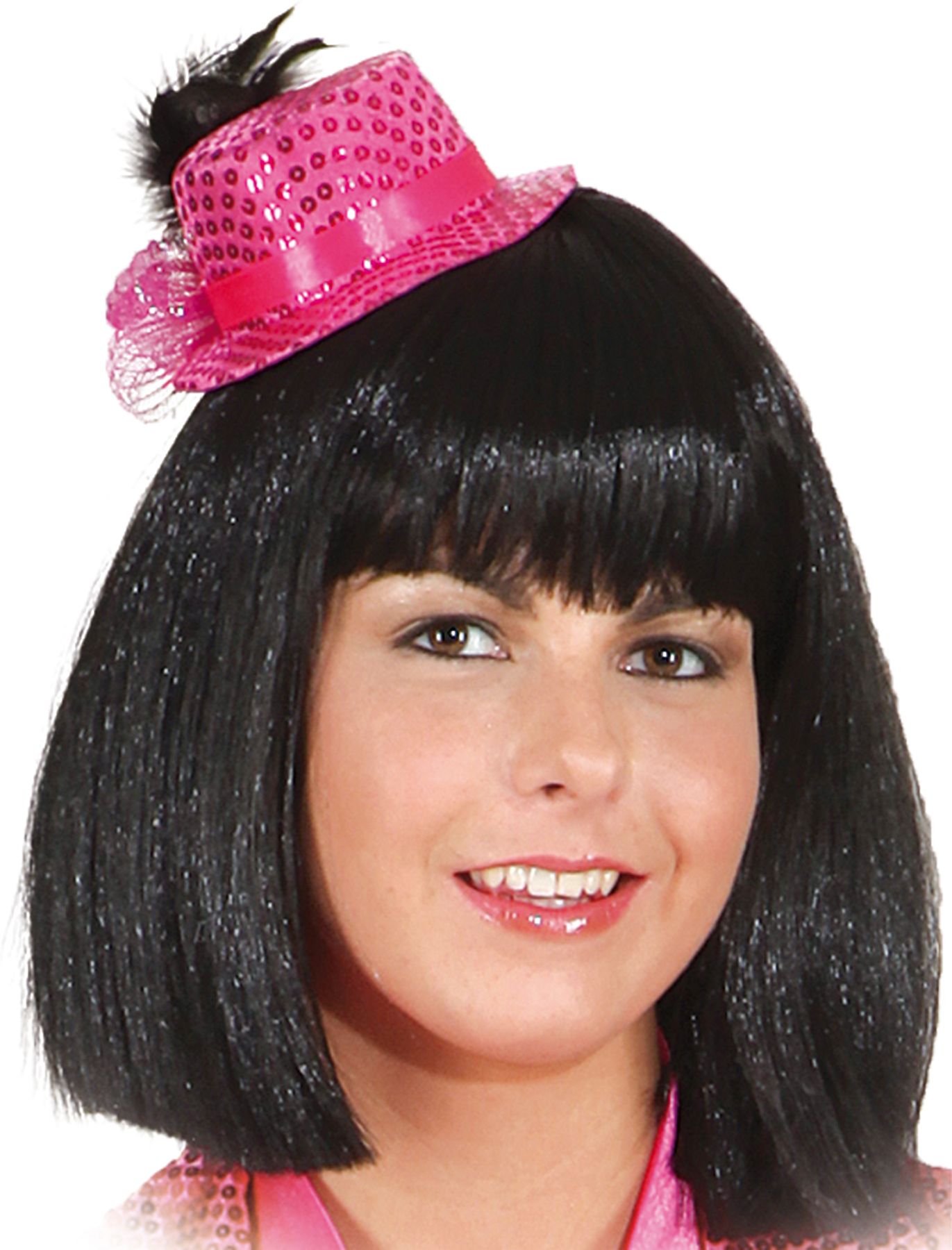 Mini sequined hat, pink