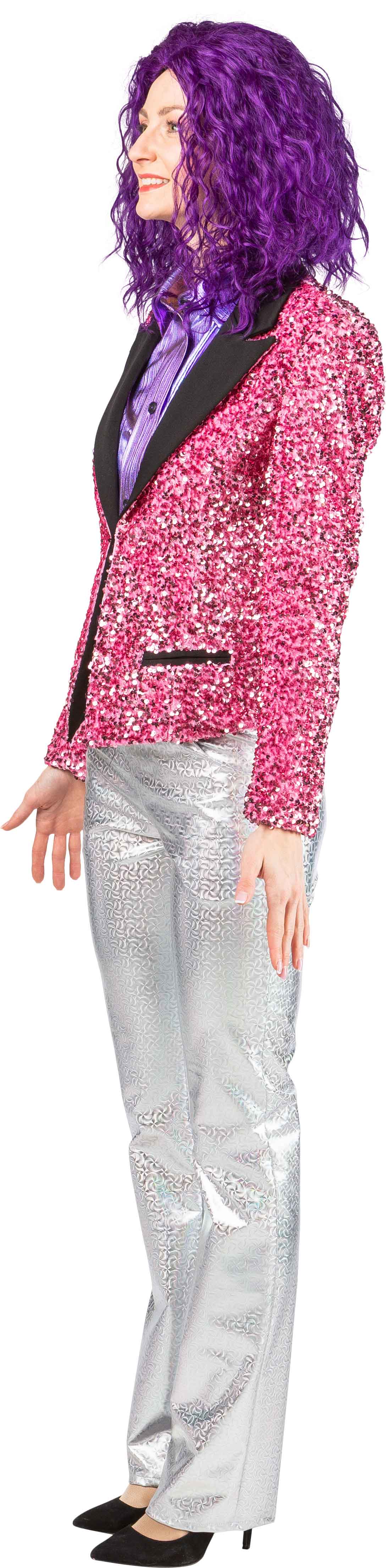 Damenjacke Pailletten, rosa