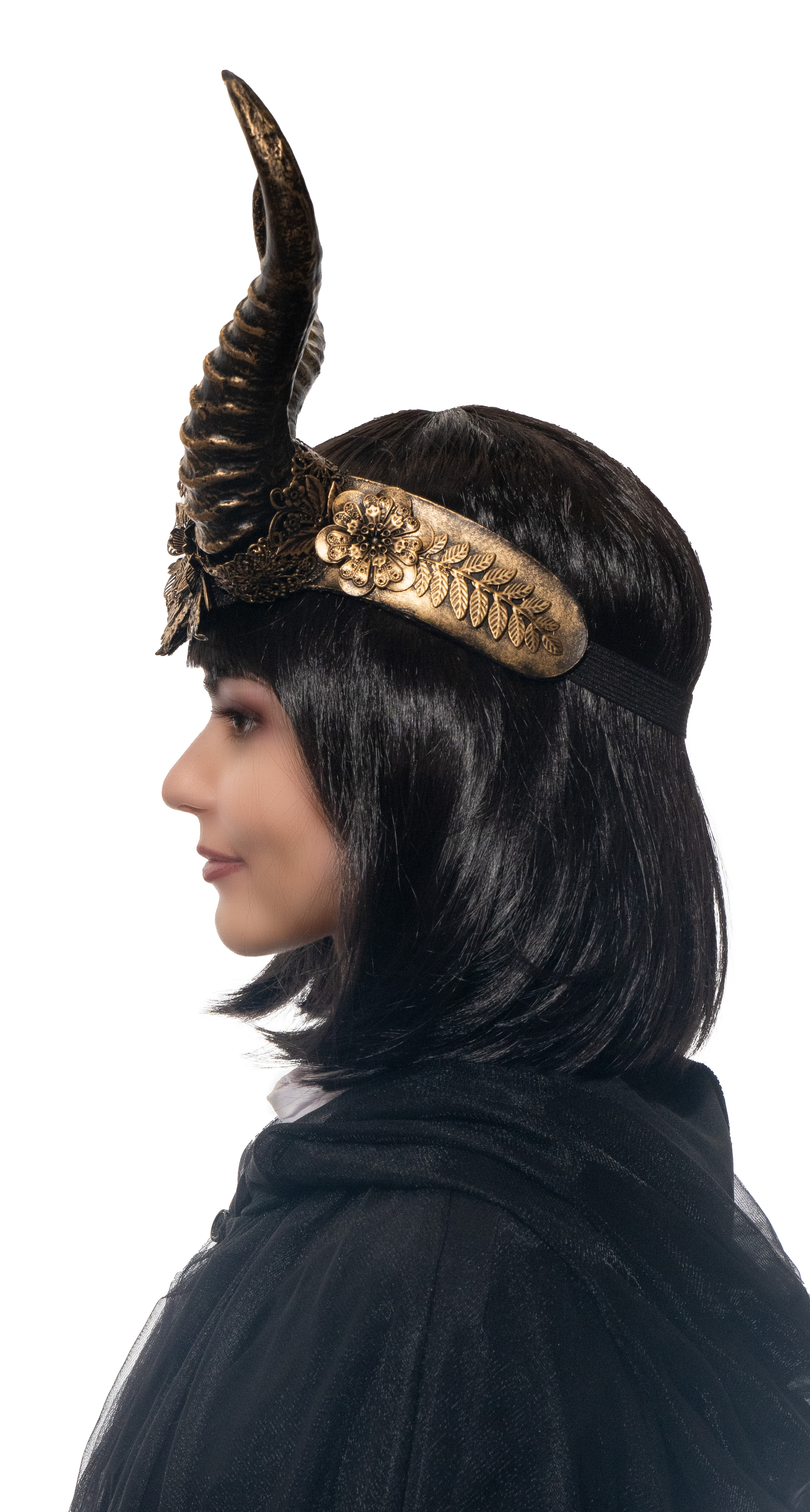 Headdress horns, gold