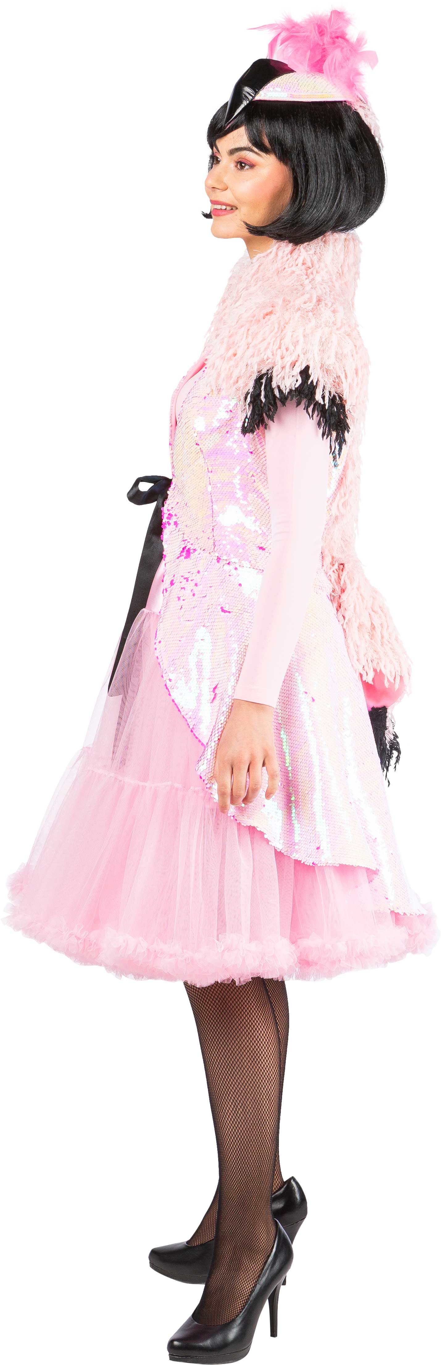 Long tutu with a frill, pink