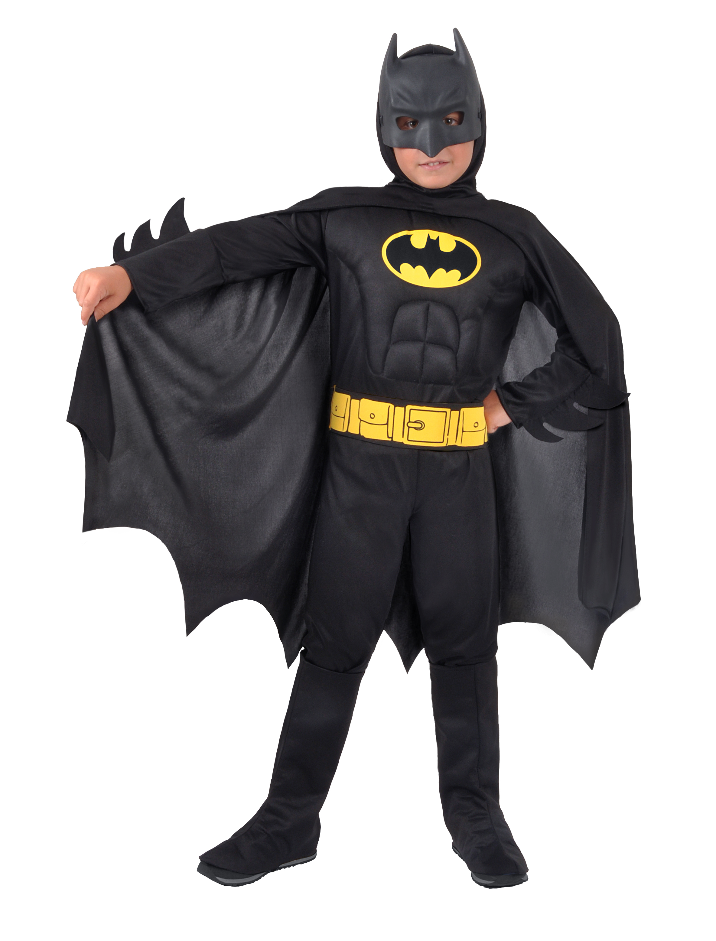 Batman with muscles, black (age 8-10 years)