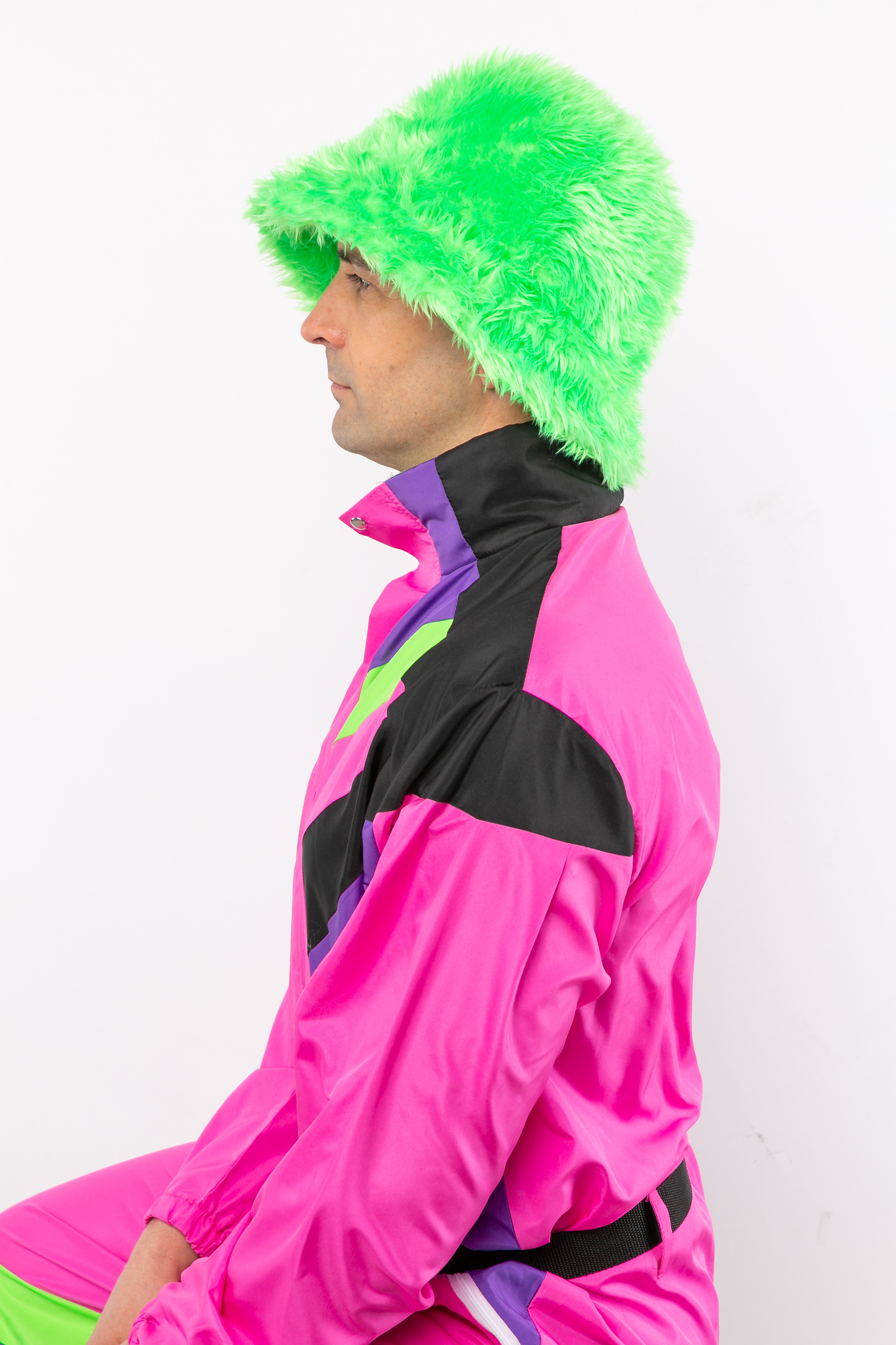 Casquette de pêcheur fourrure, vert