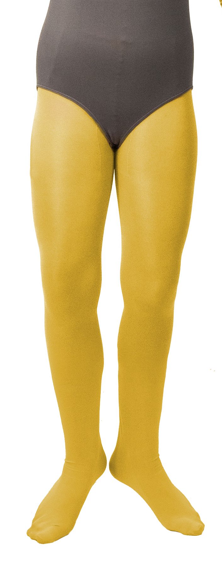 Opaque tights, yellow