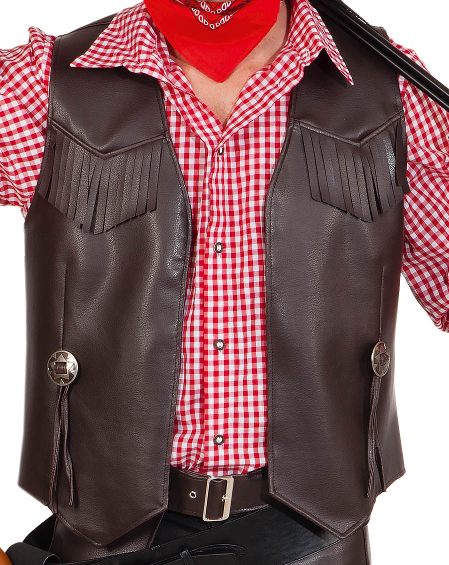 Cowboy vest, brown