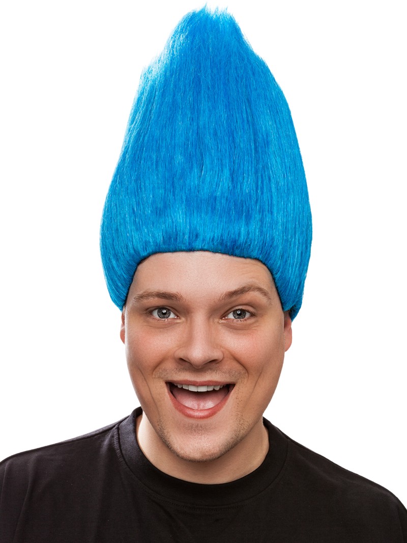 Perücke Zwerg, blau