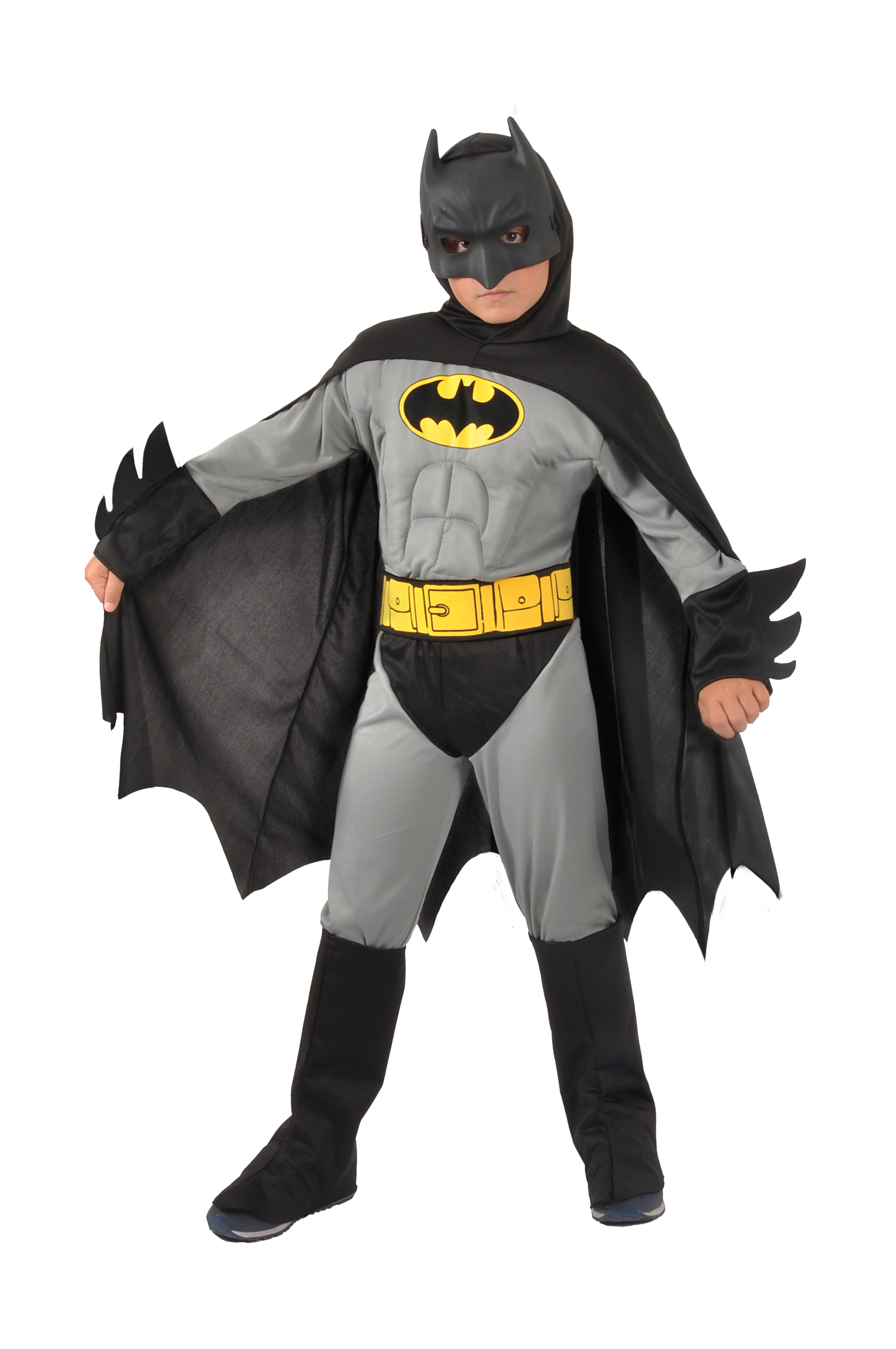 Kostüm Batman mit Muskeln Kinder