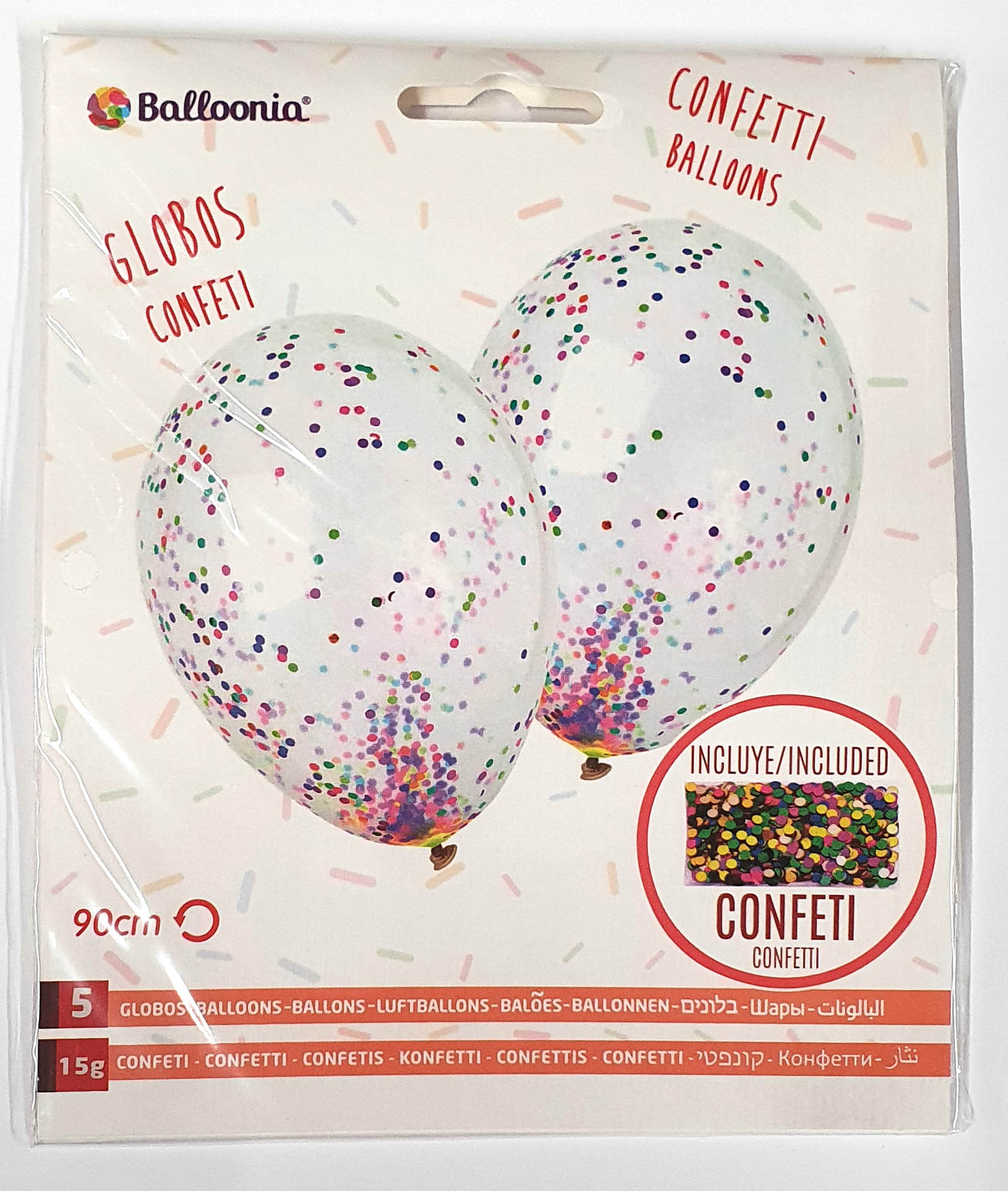 latex balloons incl. confetti 