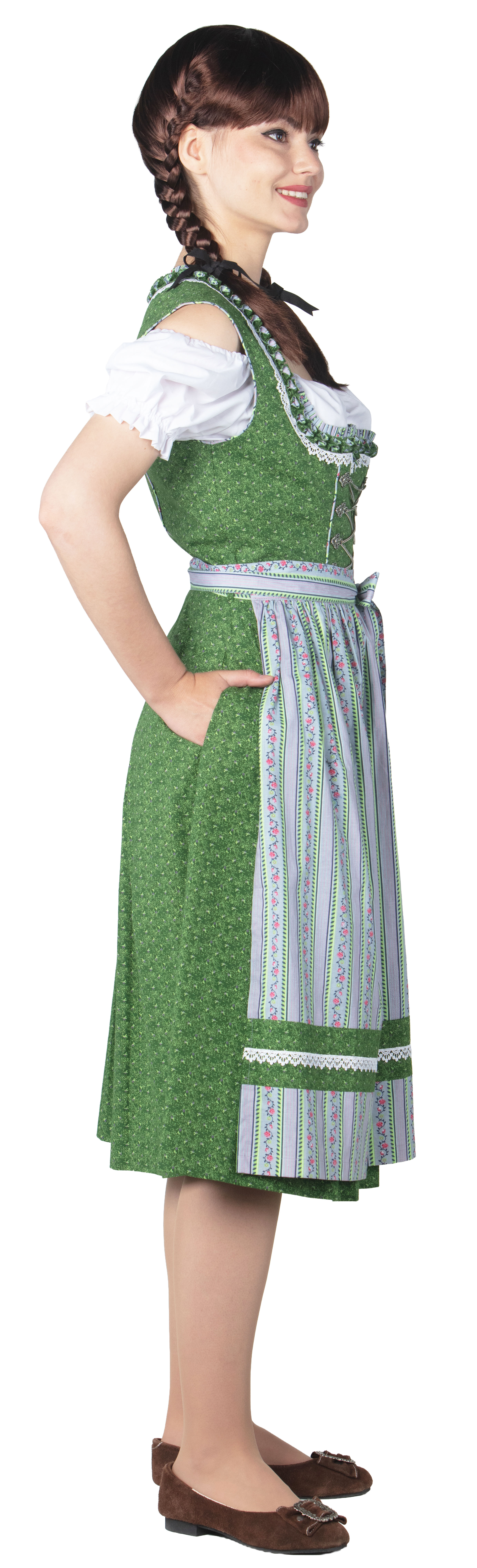 Dirndl Lorelei green-grey
