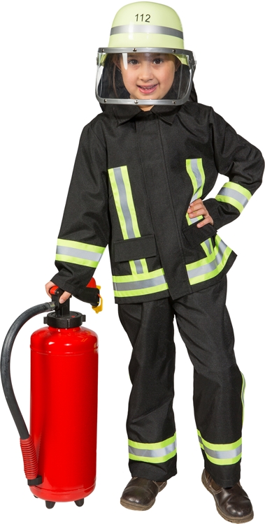 Feuerwehr Junge Tschechisch  schwarz