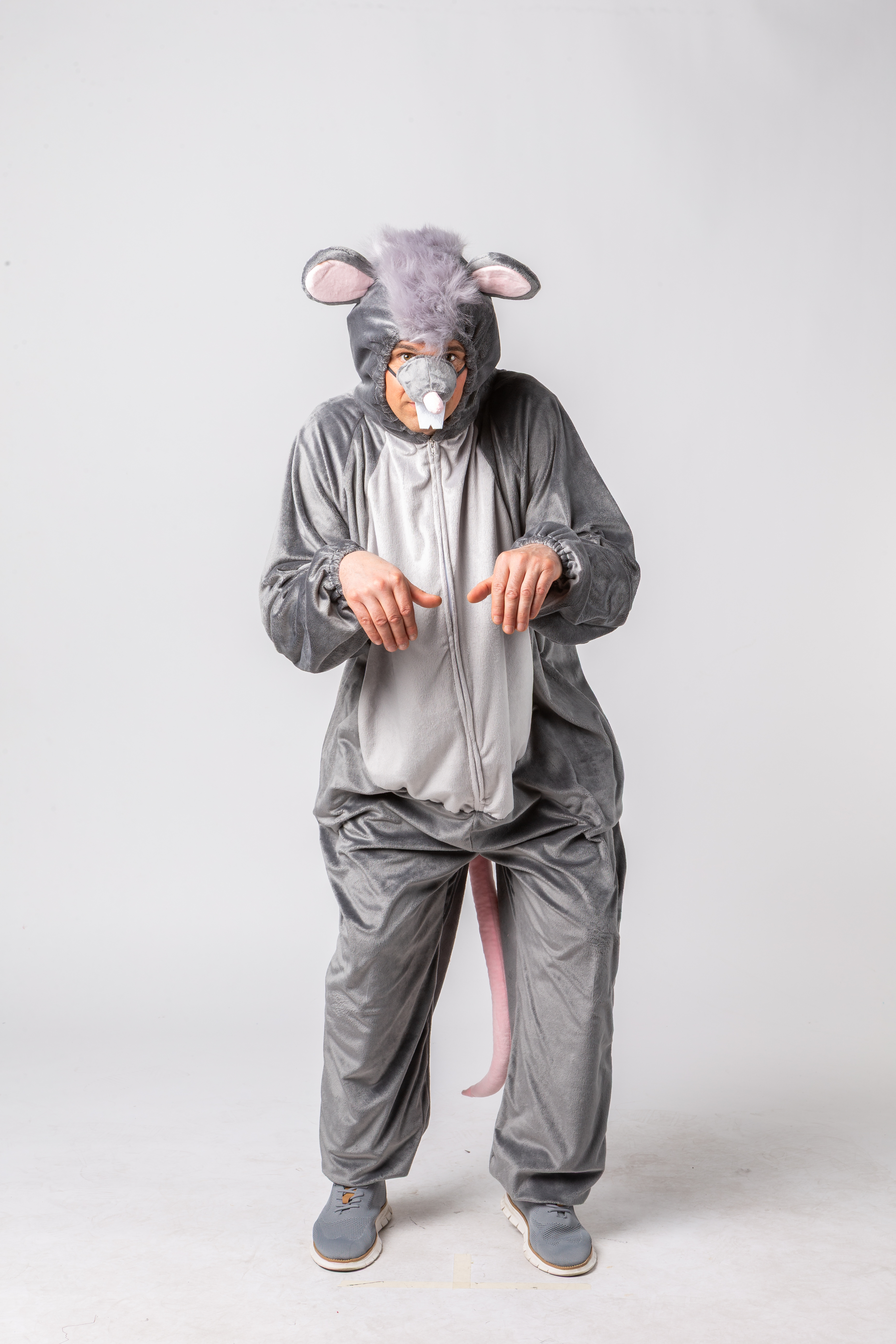 Ratte Overall mit Kapuze 