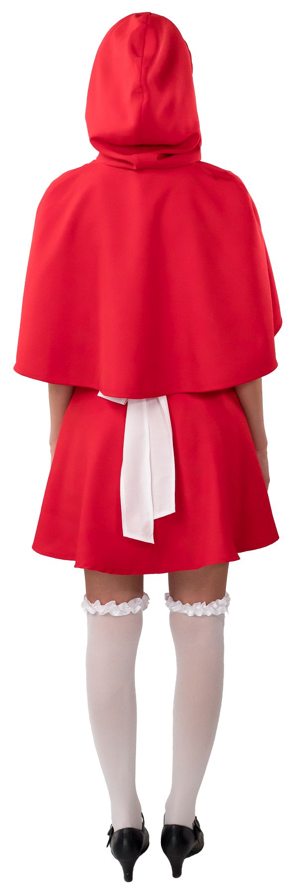 Red dress with cape