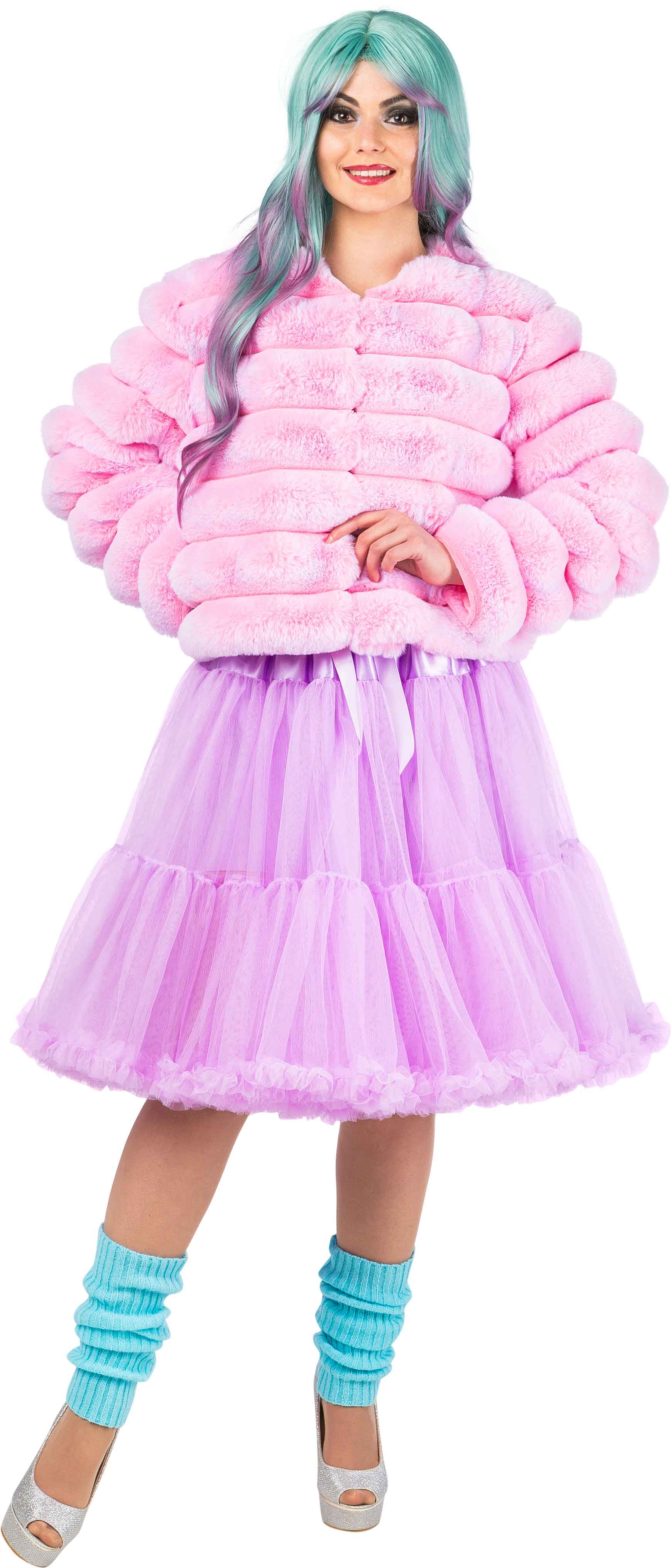 Long tutu with a frill, lilac