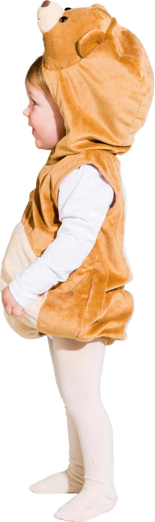 Gilet ours câlin, brun