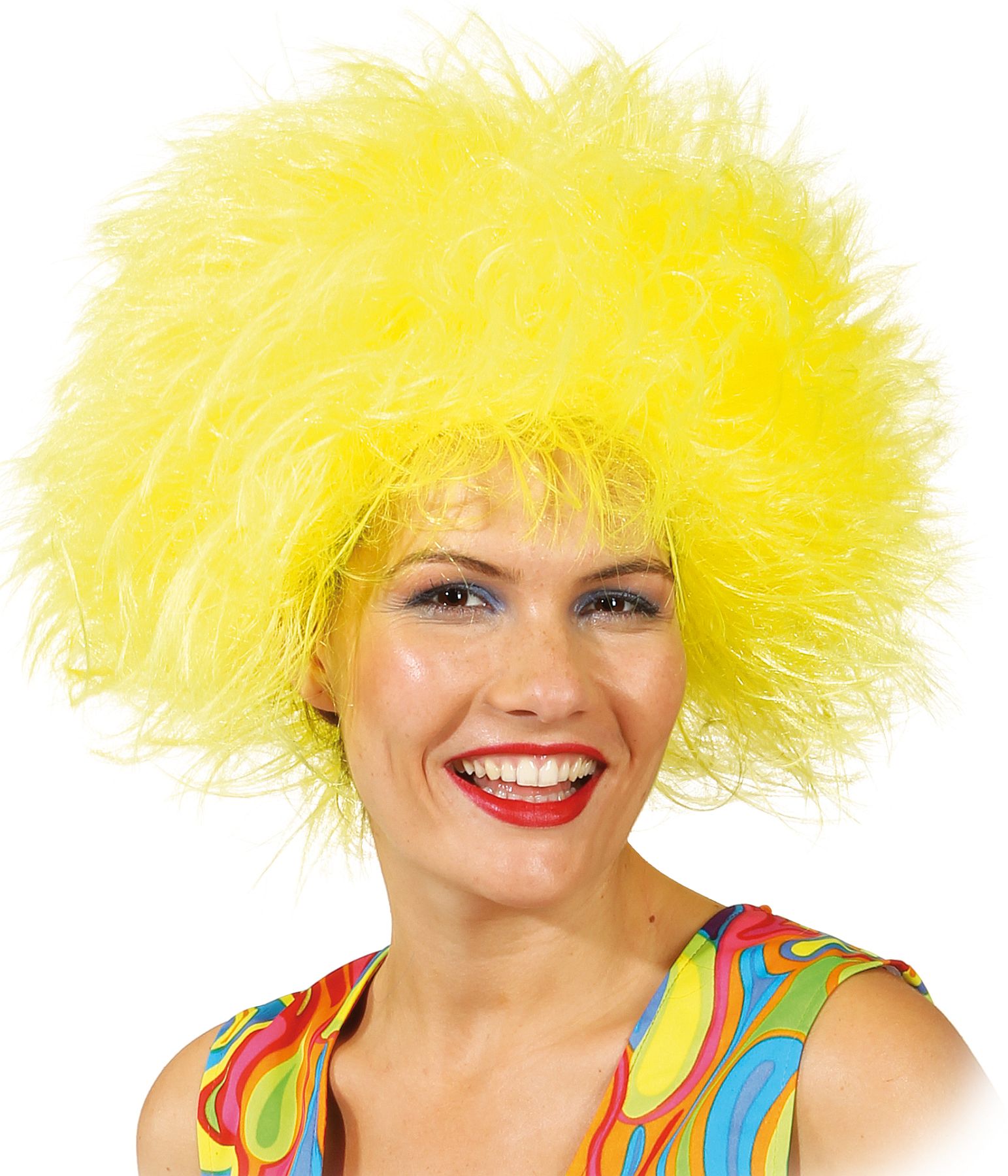 Wig shaggy, yellow