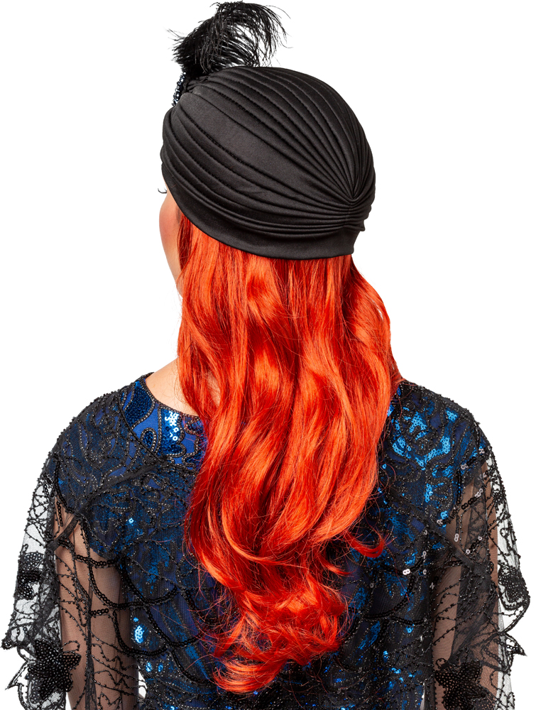 Chapeau turban à plumes Chapeau turban à plumes