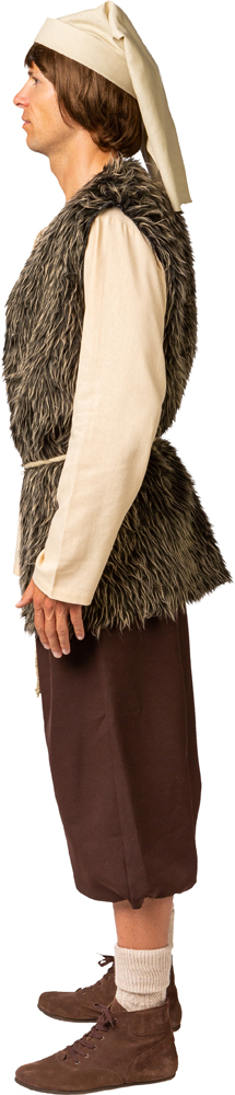 Fur vest, long