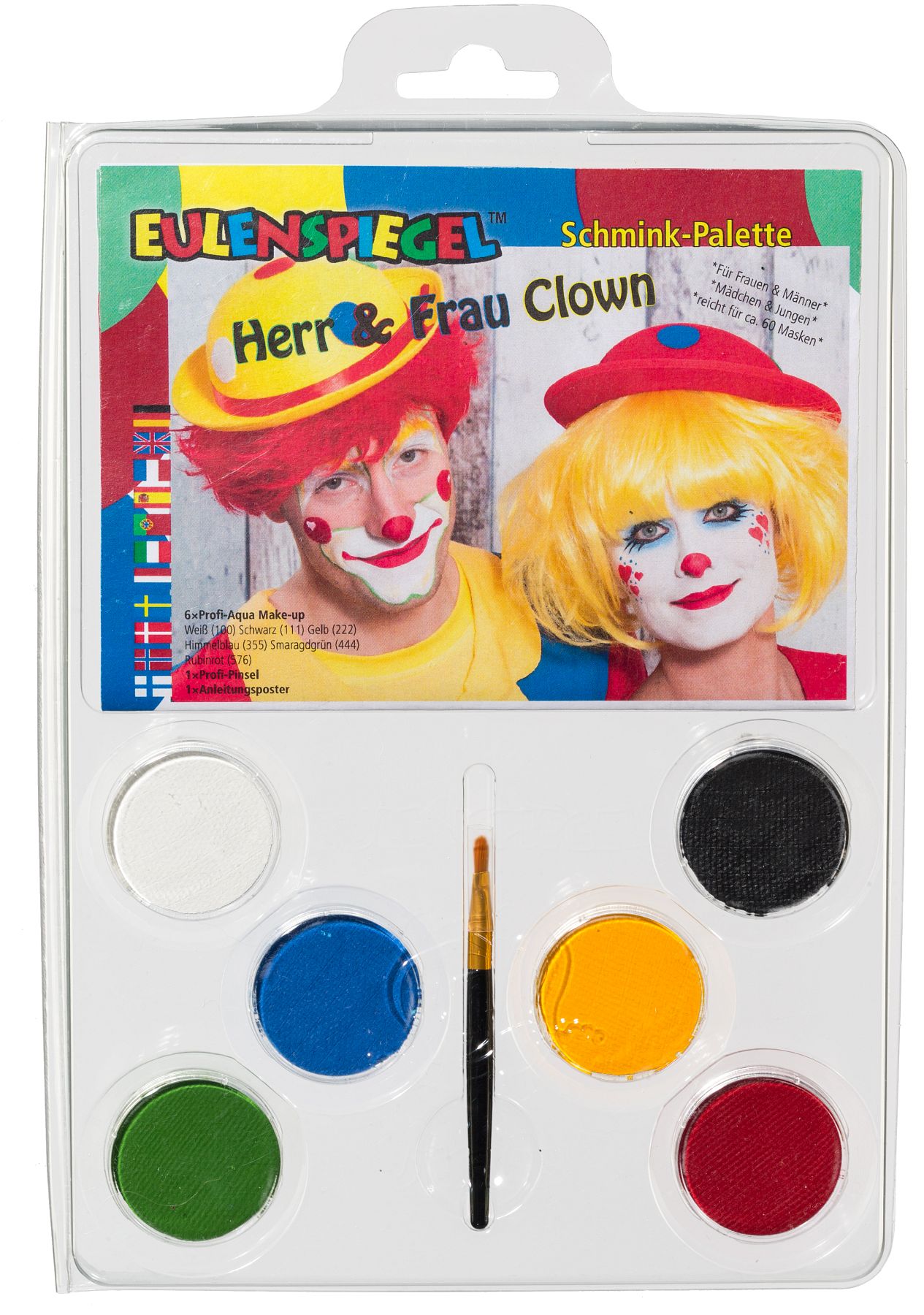 Schminkset Familie Clown