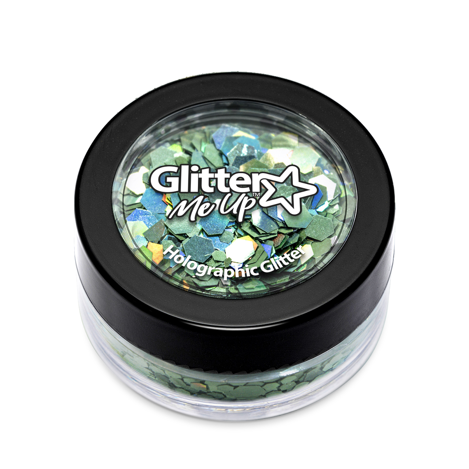 Glitzer Holografisch, grün