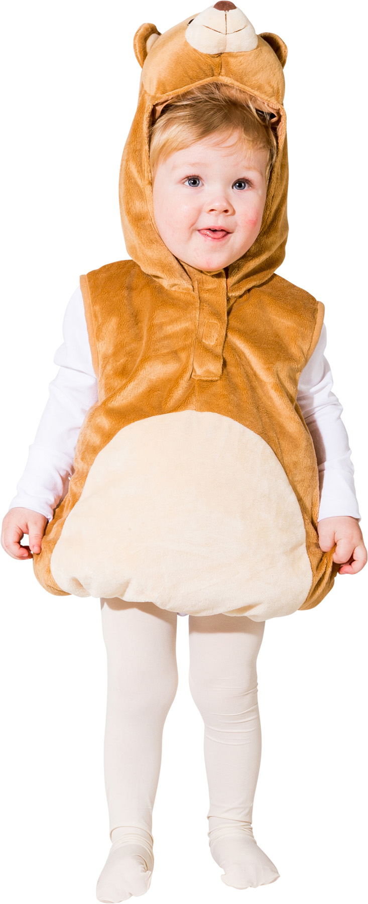 Vest teddy bear, brown 