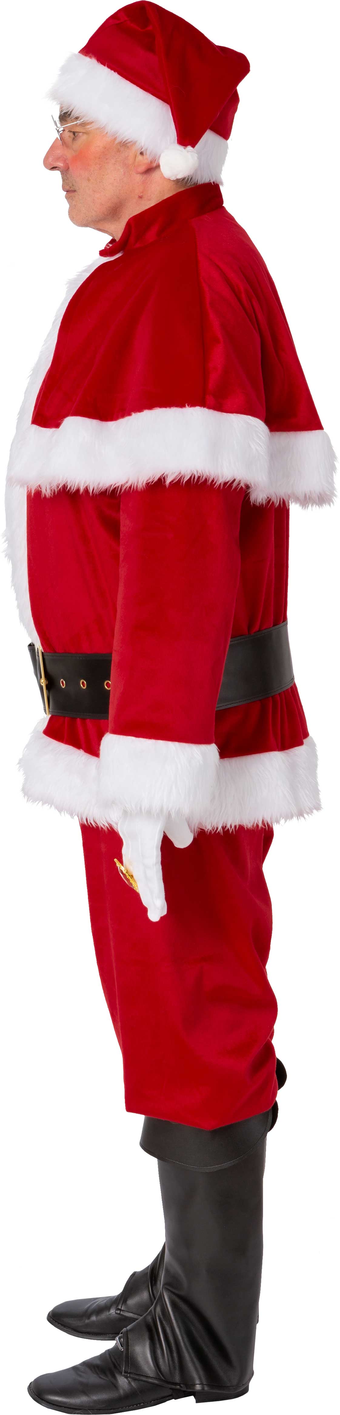 Santa Claus costume with pelerine, red