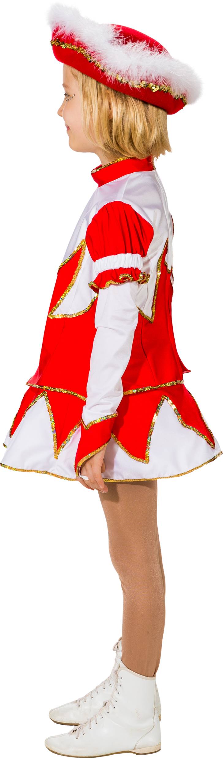 Costume d'étincelle rouge-blanc