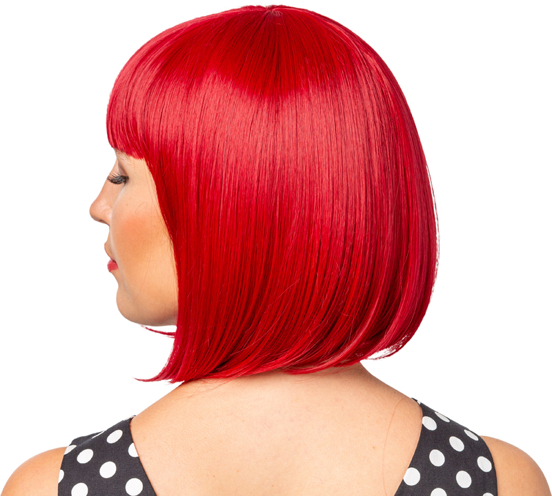 Perruque Bob, rouge grenadier Perruque Bob, rouge grenadier