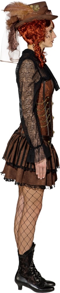 Corset steampunk, brown 
