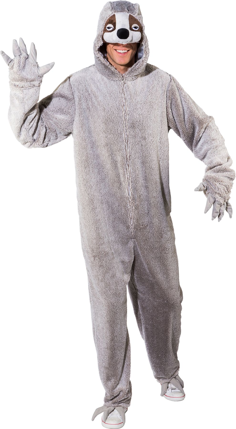 Overall Faultier, grau