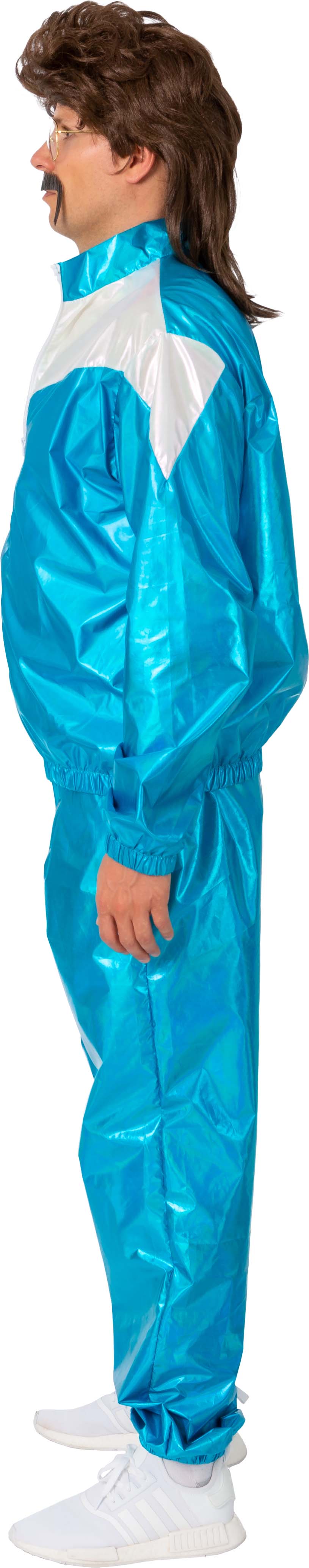 Jogging suit vinyl, turquoise