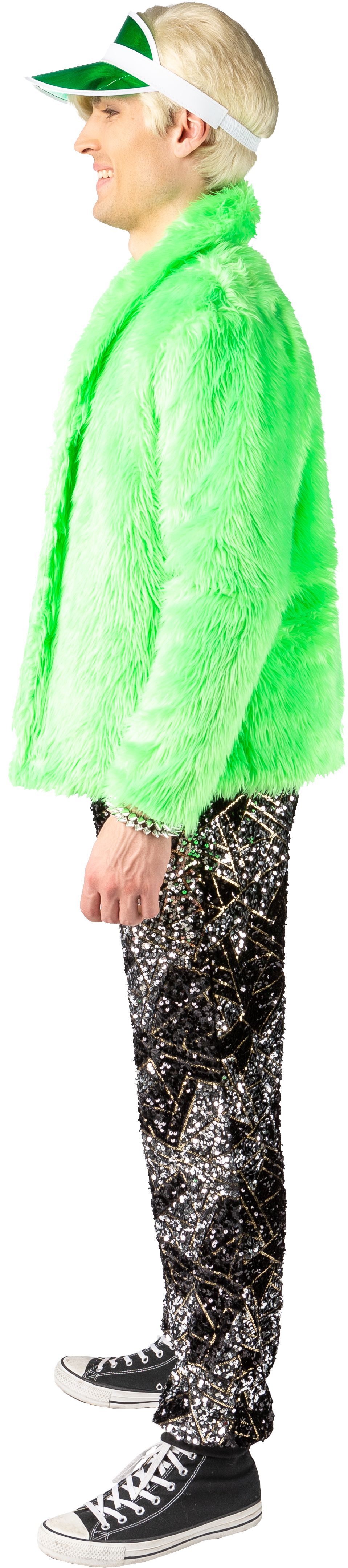 Veste en peluche, vert, S/M