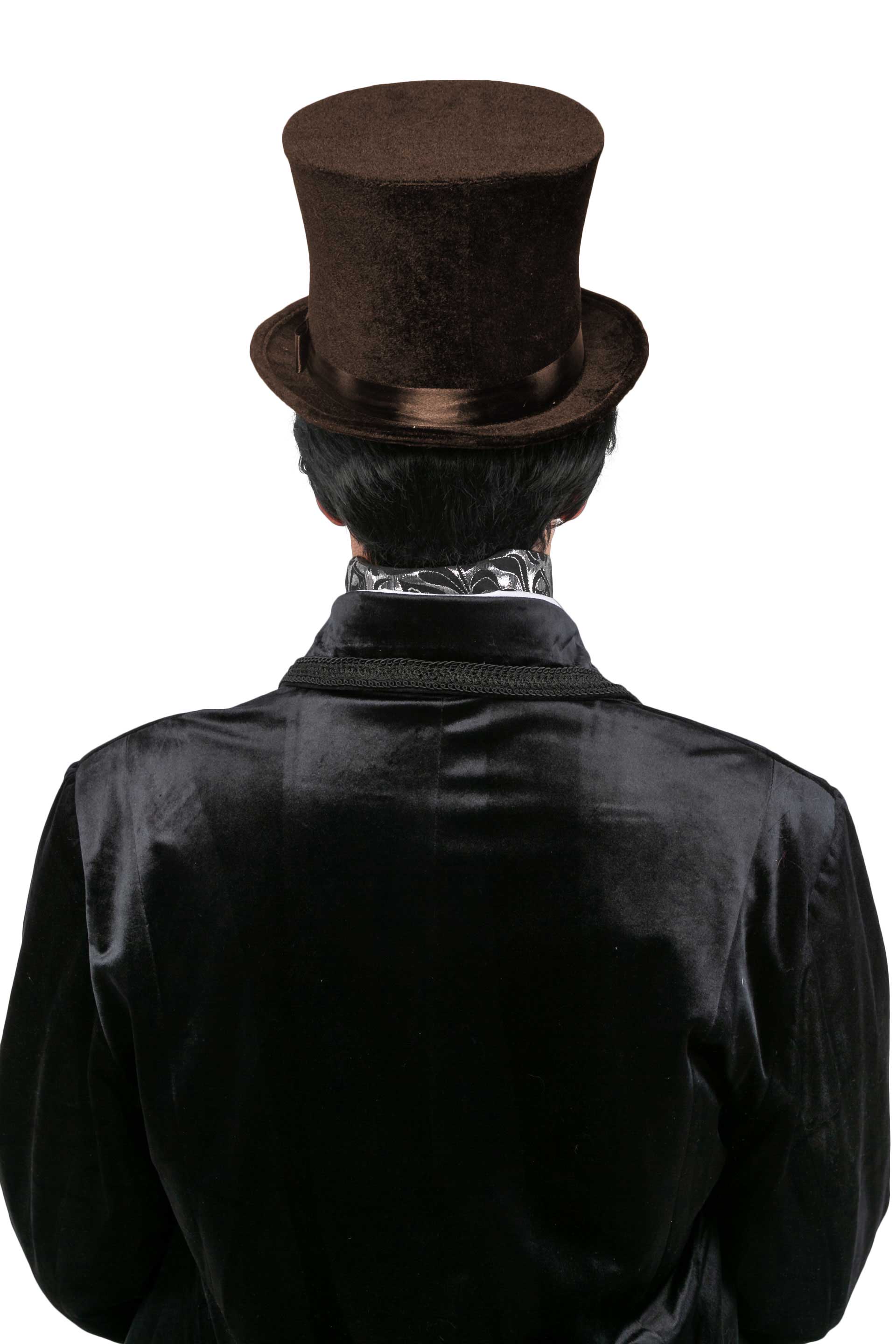 Cylinder velvet tall, brown