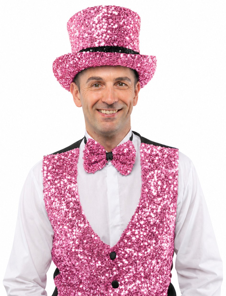 Glitter cylinder for men, rose