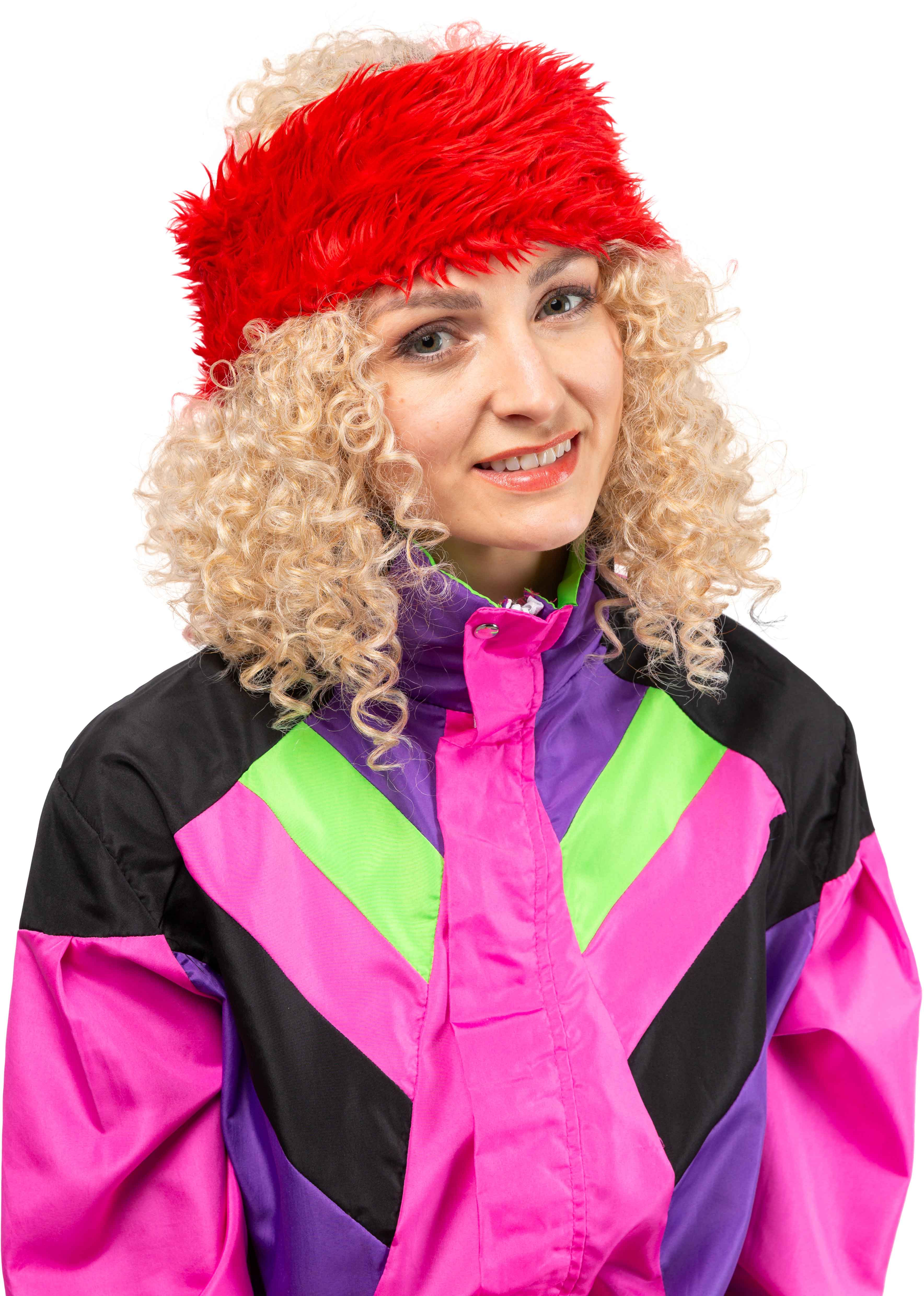 Bandeau Fourrure, rouge