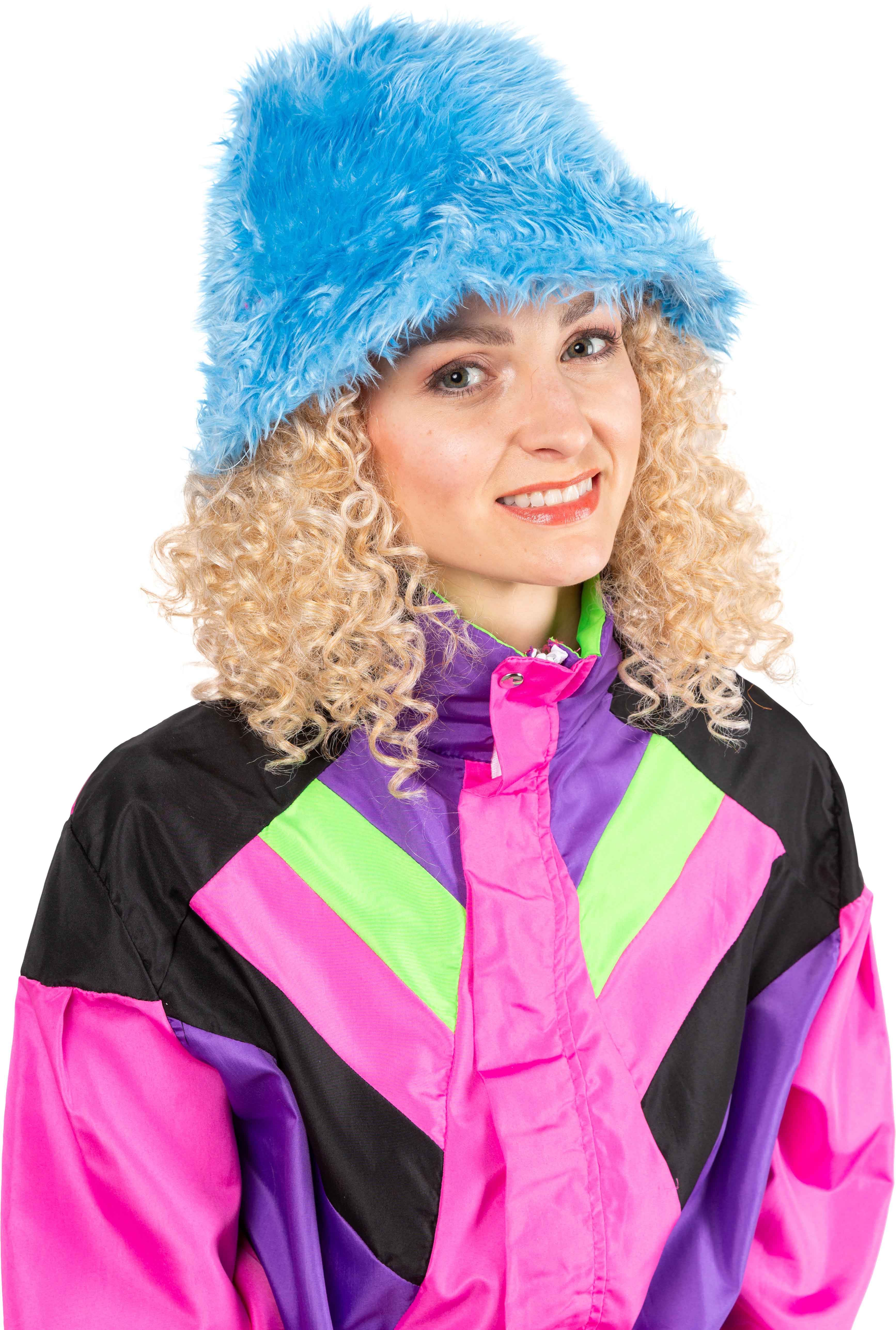 Fischermütze Fell, hellblau