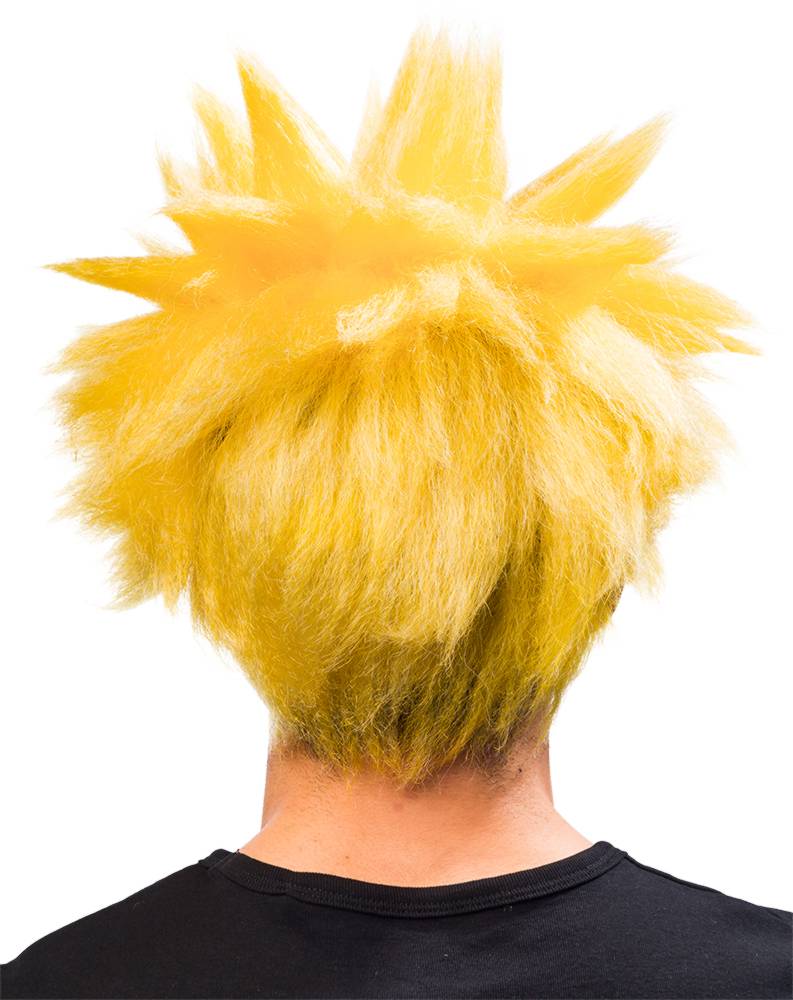 Manga wig for men's, yellow