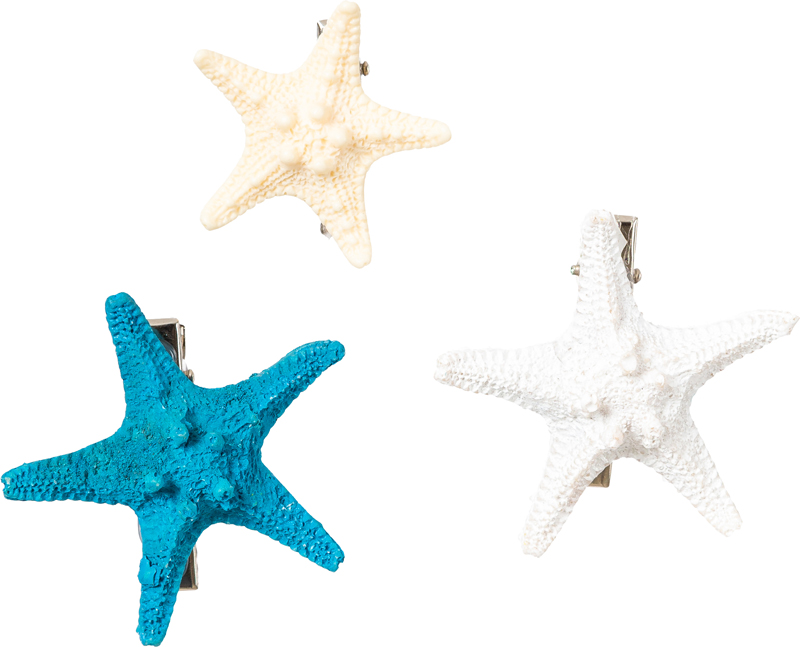 Set starfish hairclips