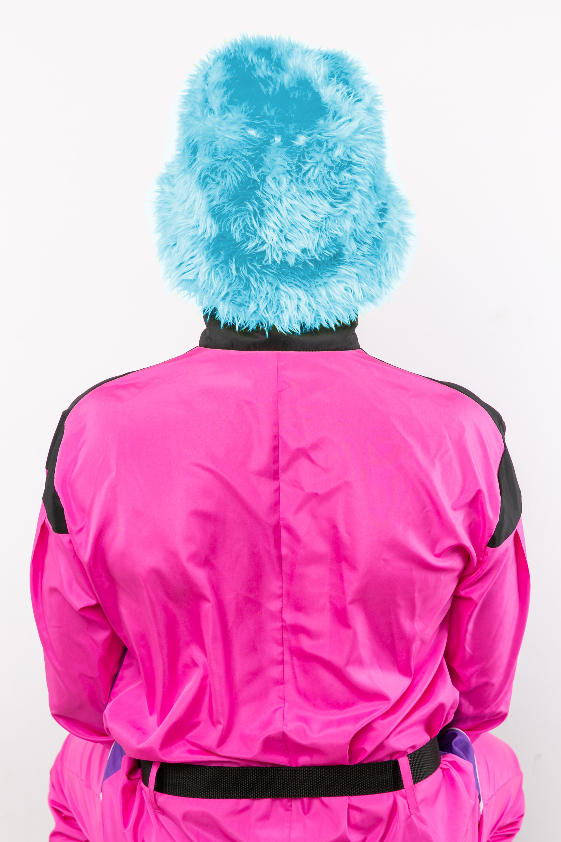 Casquette de pêcheur fourrure, bleu clair