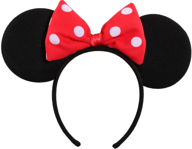 Headband with bow, red-white for Kids 