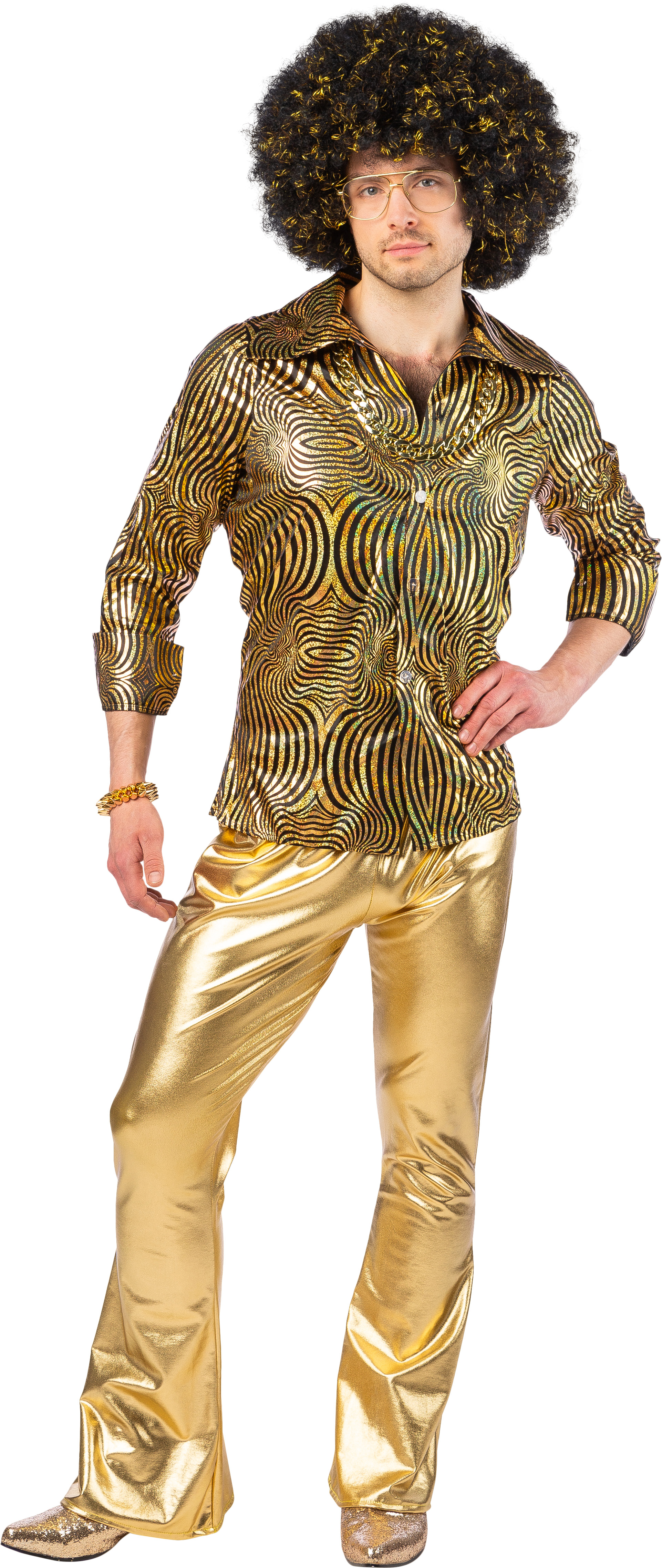 Hemd Disco, gold 50/52