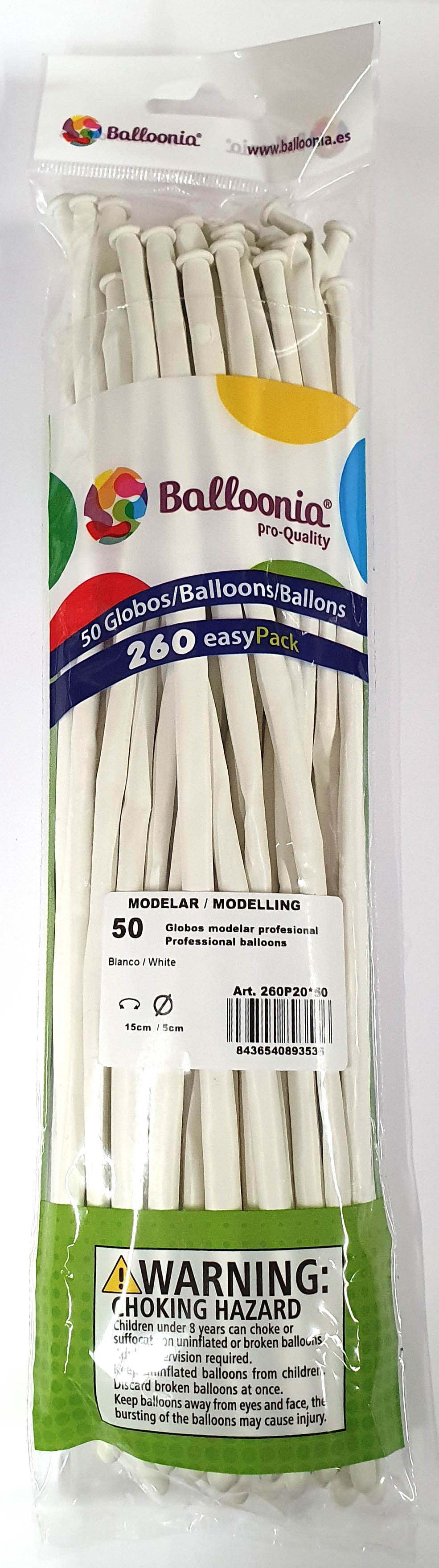 Latexmodellierer 50 Stück, weiß
