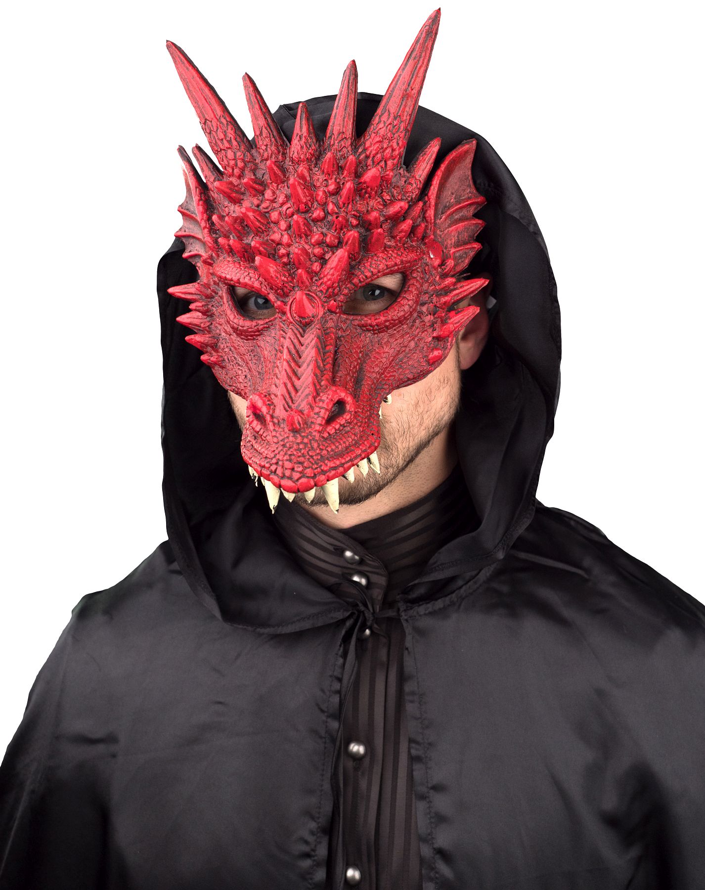 Maske Drache, rot