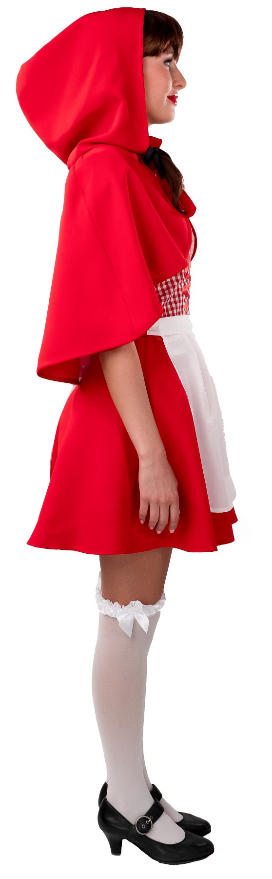 Red dress with cape