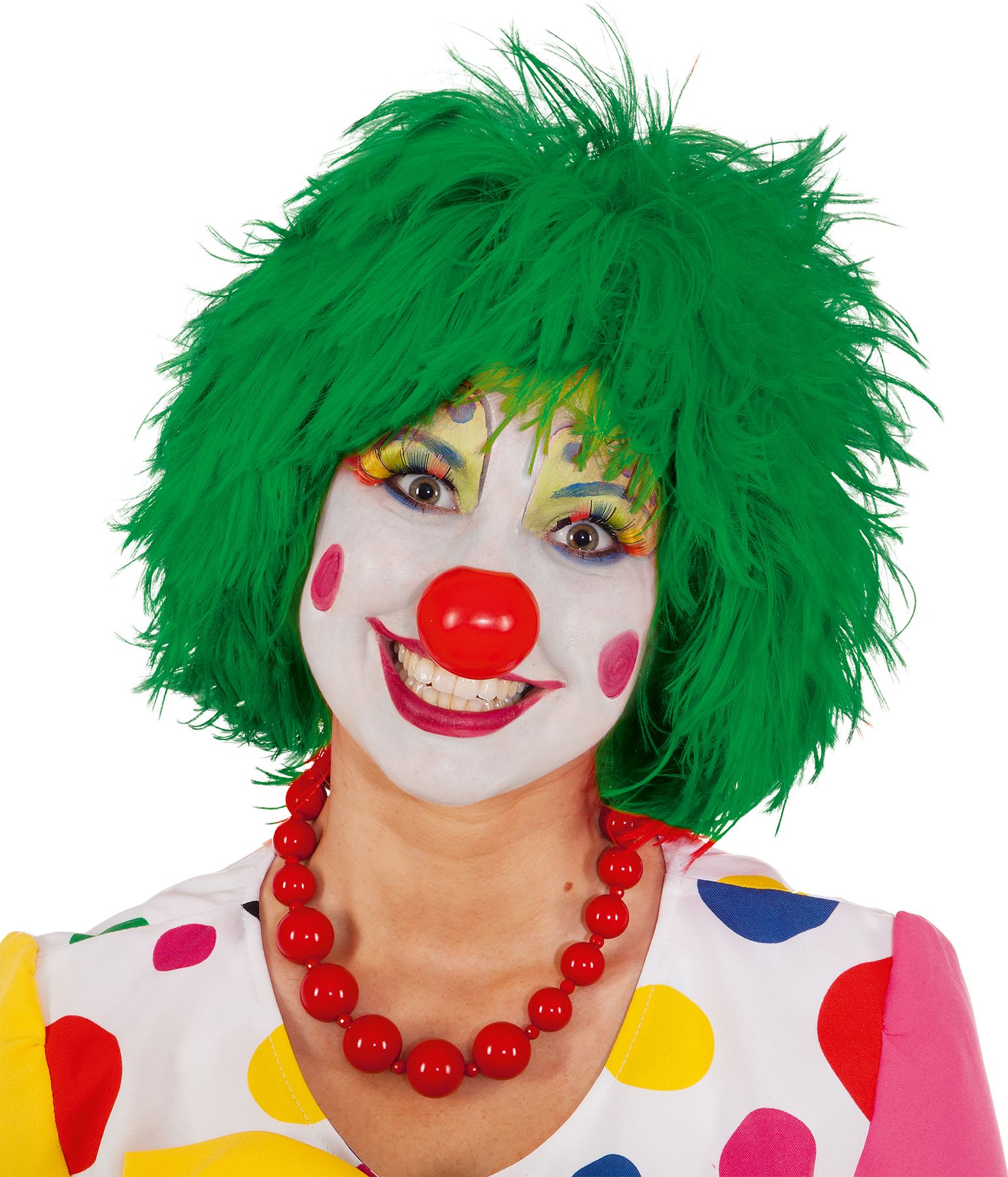 Clown wig, green