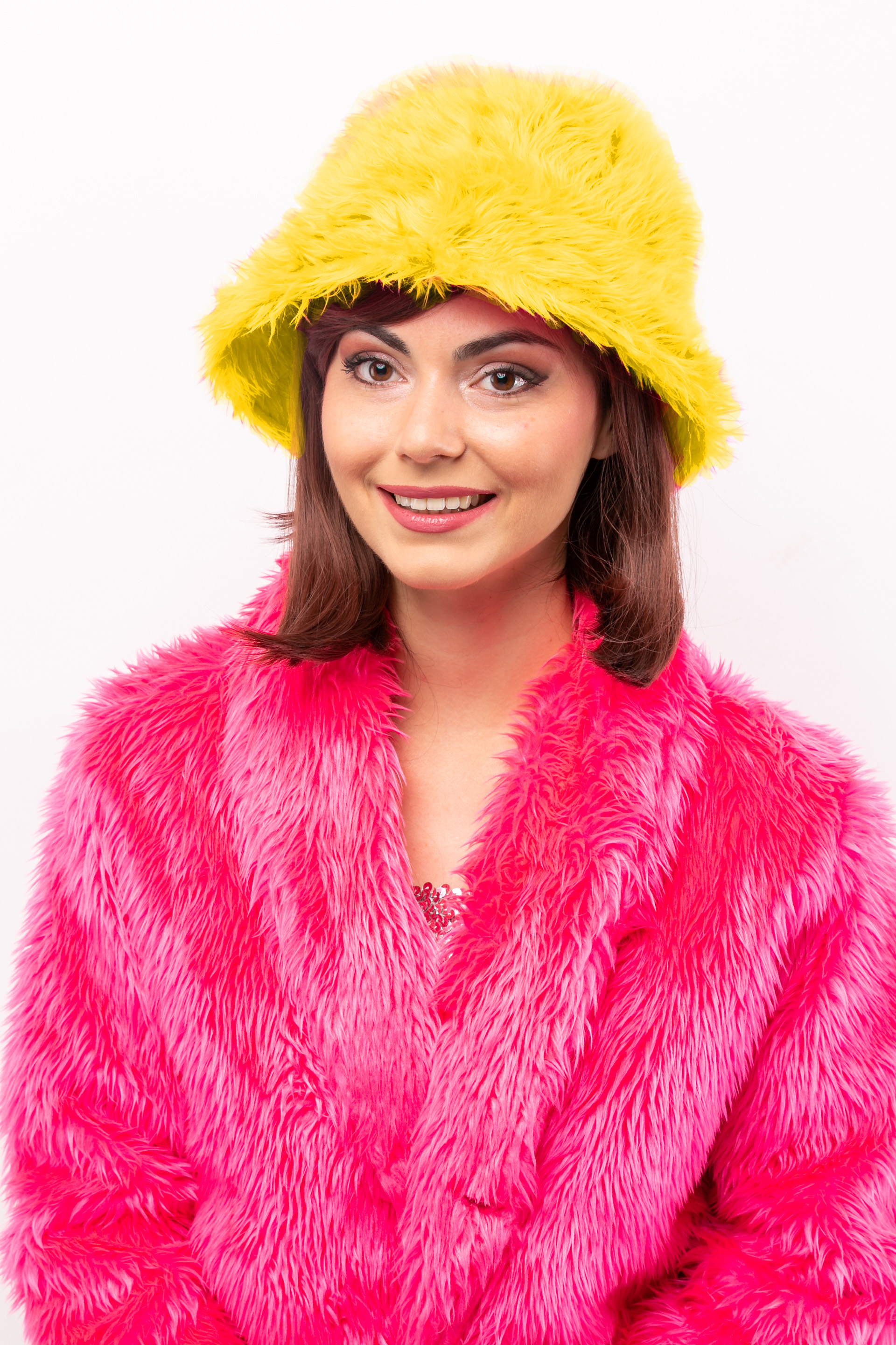 Fishermans cap fur, yellow