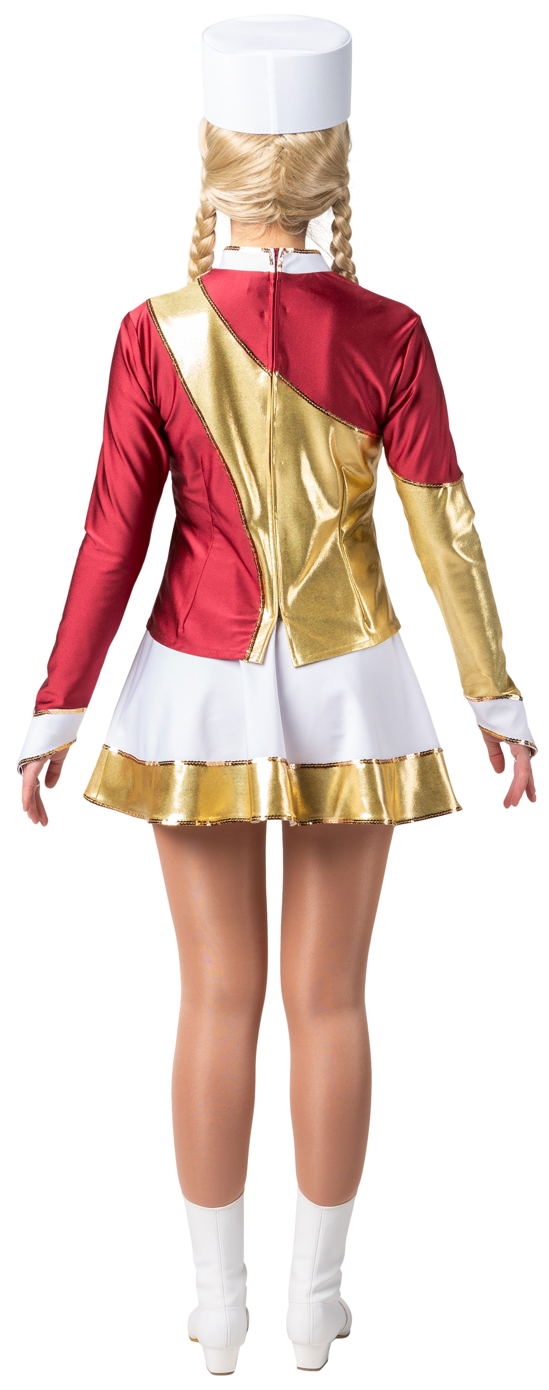 Gardekostüm "Morgan", weinrot-gold